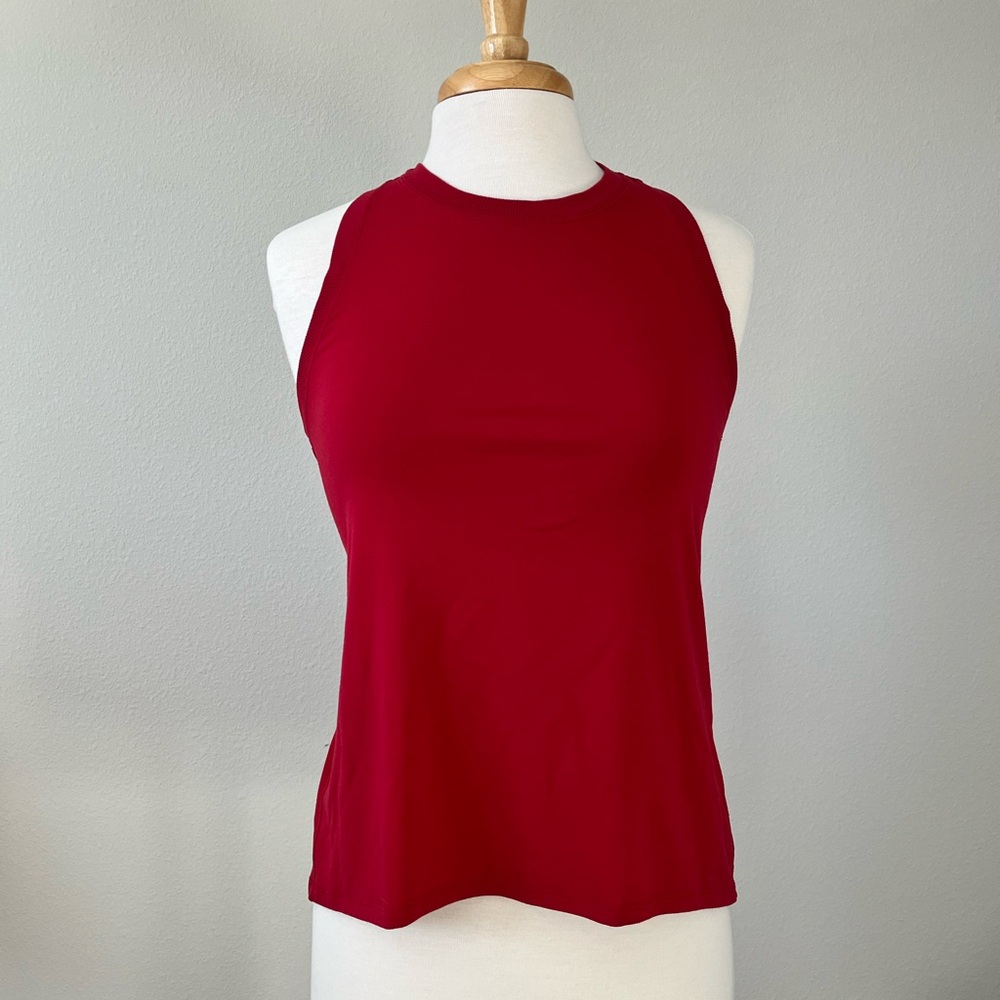Women's Red Sleeveless Top